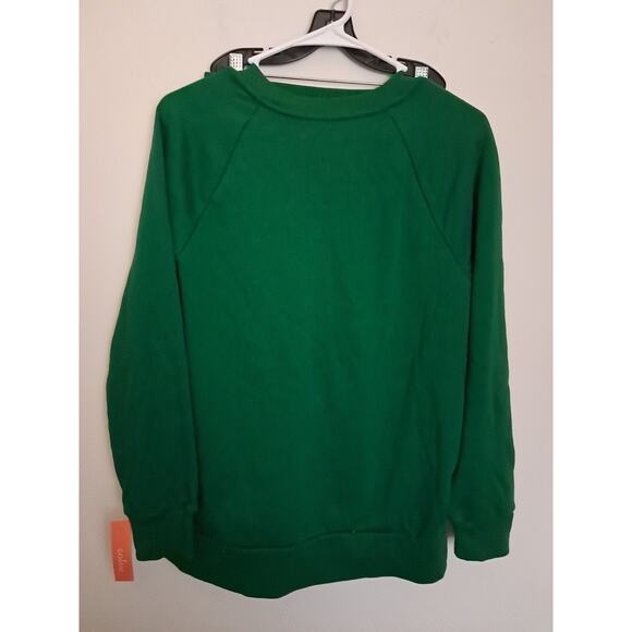 Colsie Womens 2 Piece Green pajamas Sweatshirt And Shorts Size XS - Picture 2 of 9